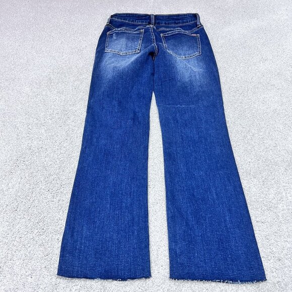Special A Jeans Women’s Blue Straight Leg Distressed Pockets Size 3 NWT - Picture 10 of 12
